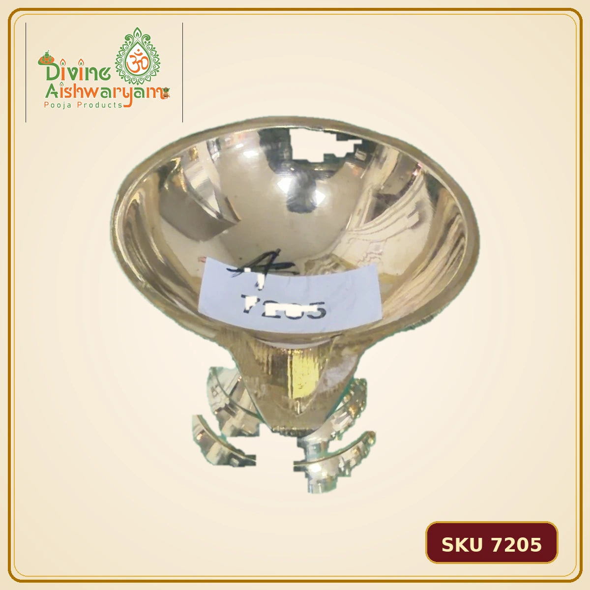 Brass Pedestal Deepam / Diya - SKU 7205