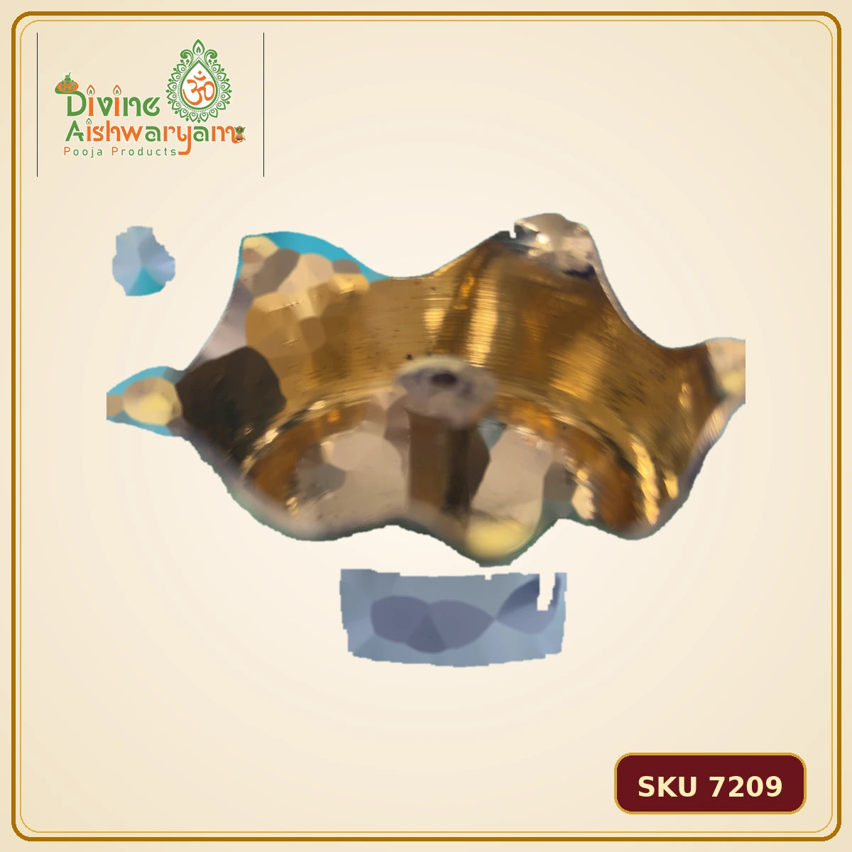 Brass Lotus Deepam with Central Wick Holder – Large Bowl - SKU 7209