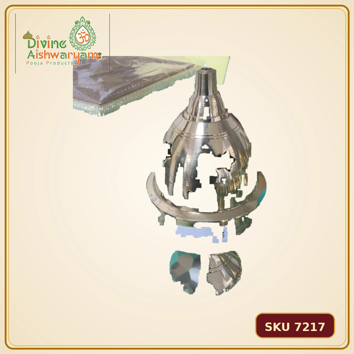 Traditional Brass Sambrani Dhoop Dani – Star Cut - SKU 7217