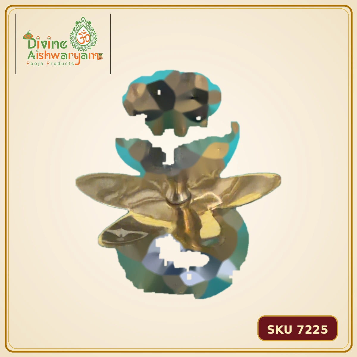 Brass Lotus Sambrani Dhoop Dani – Decorative Base - SKU 7225
