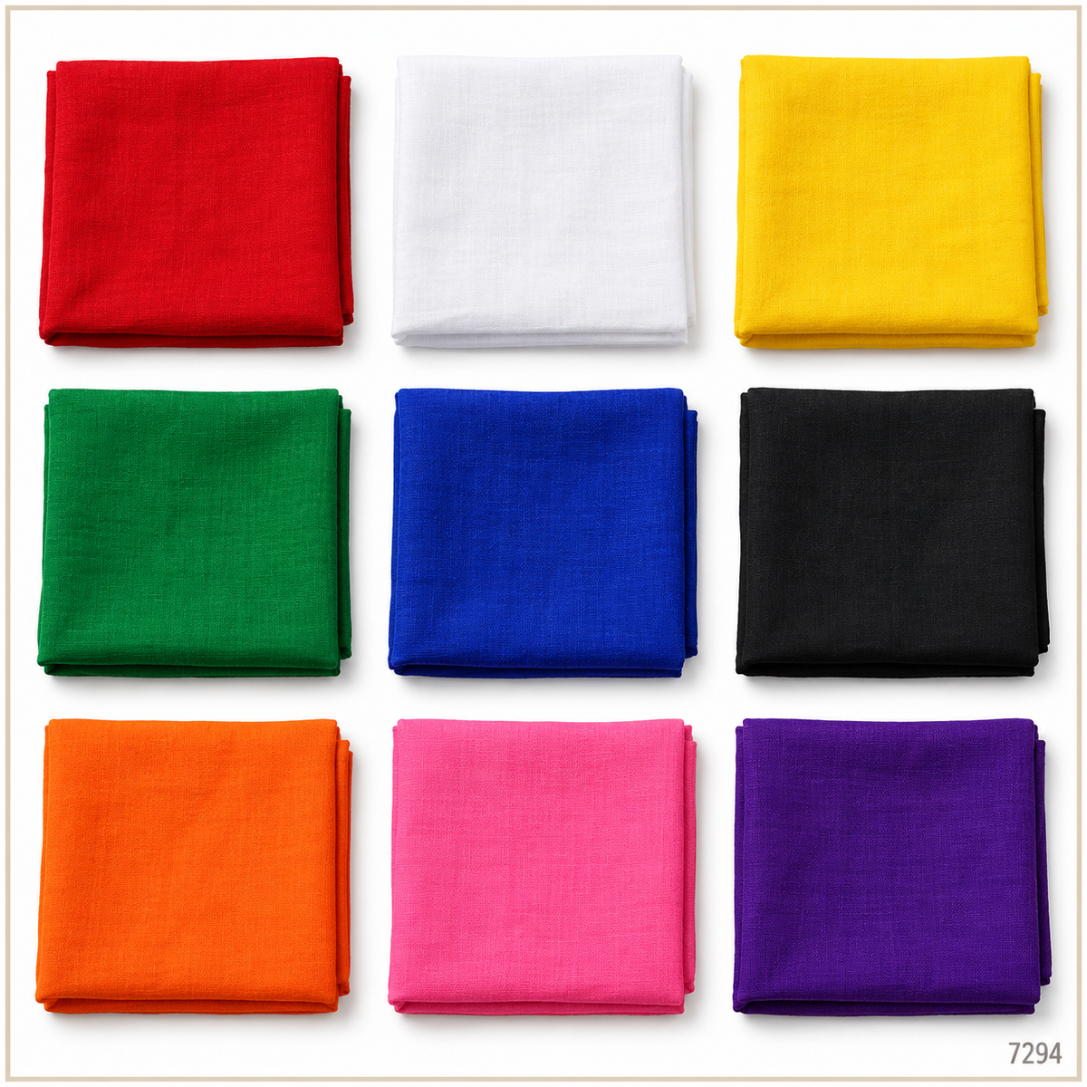 Regular Navagraha cloth set — nine coloured pieces