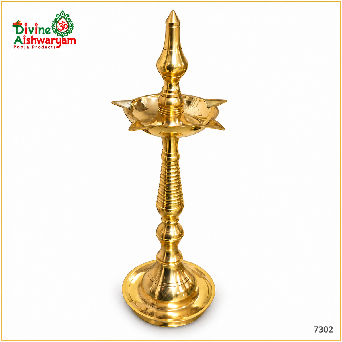 Kerala Nilavilakku / Kuthu Vilakku – 15.5 Inch Oil Lamp