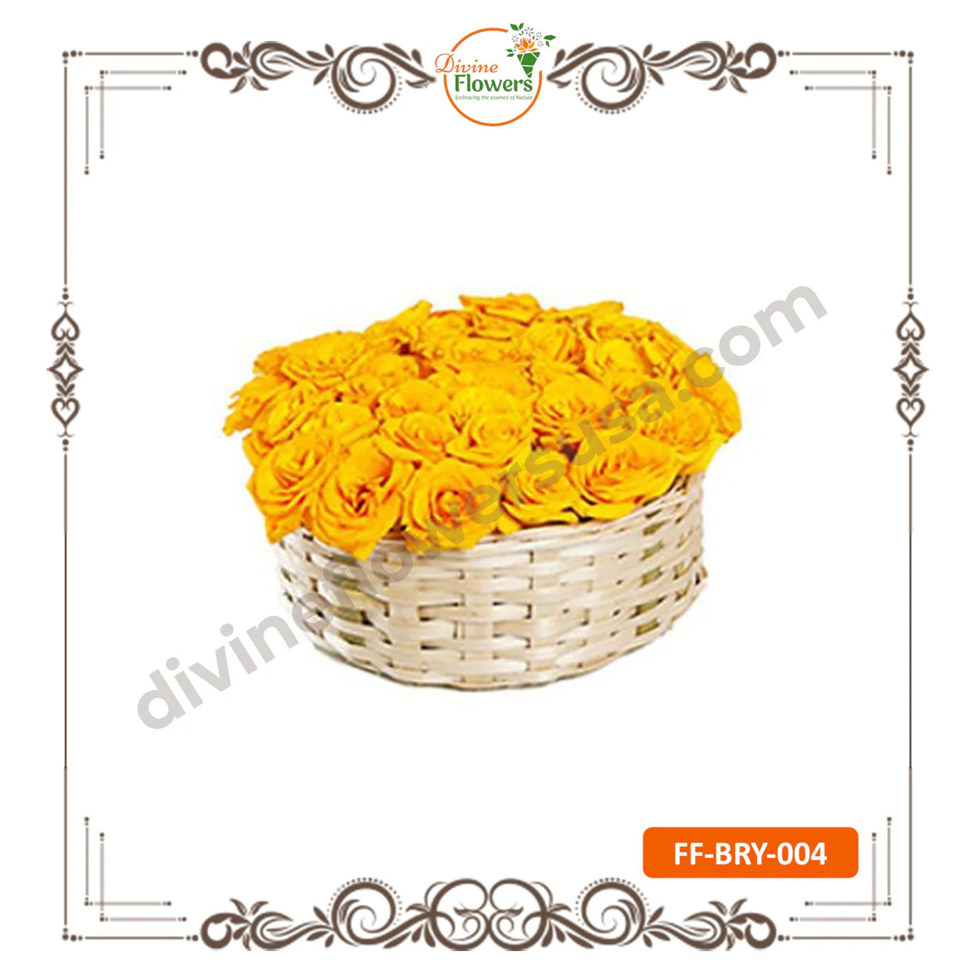 Button Rose Loose Yellow (FF-BRY-004)