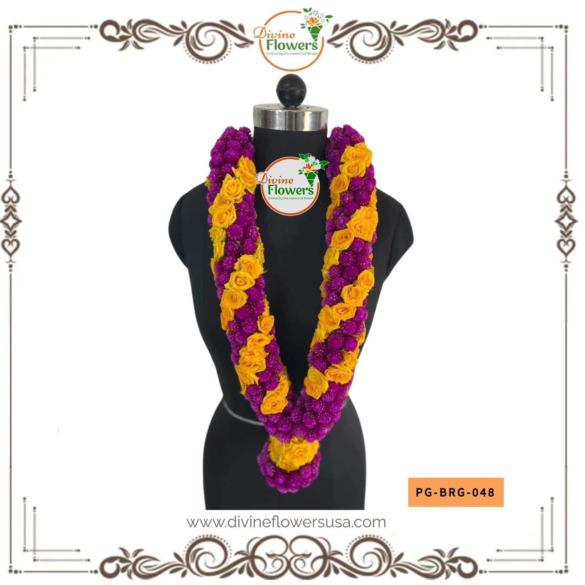 Button Rose Garlands (PG-BRG-048)