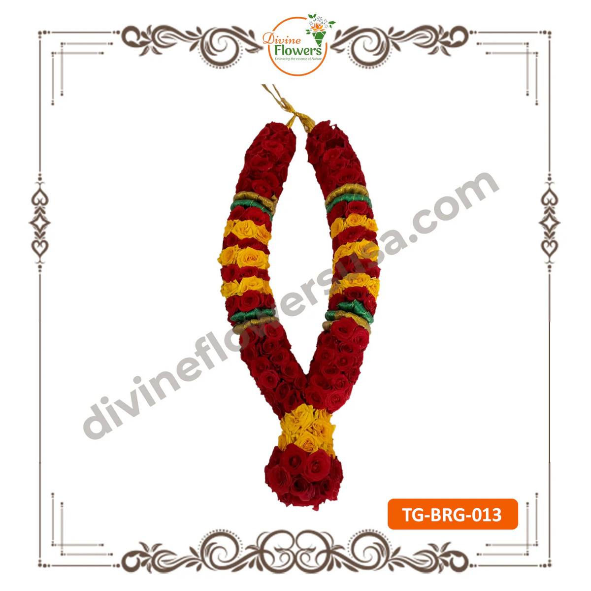 Button Rose Garlands (TG-BRG-013) - Contact Us for Pricing