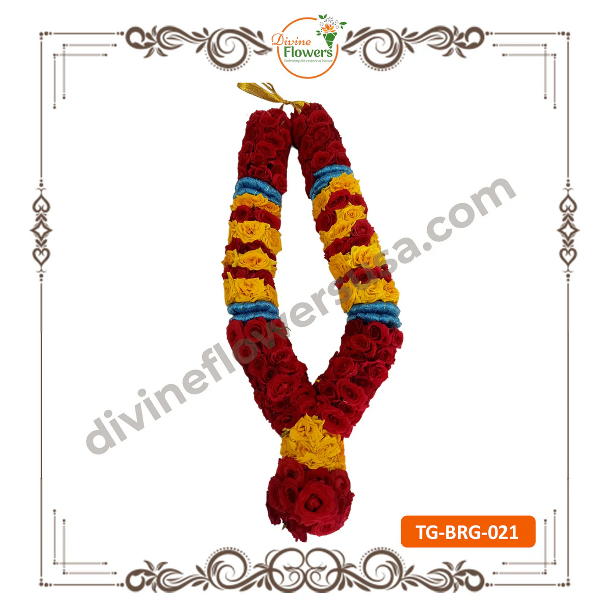 Button Rose Garlands (TG-BRG-021) - Contact Us for Pricing