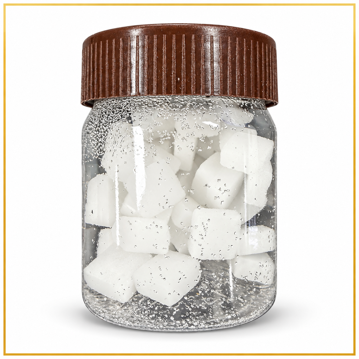 Pure Camphor (Kapur / Karpooram) product photo on white background