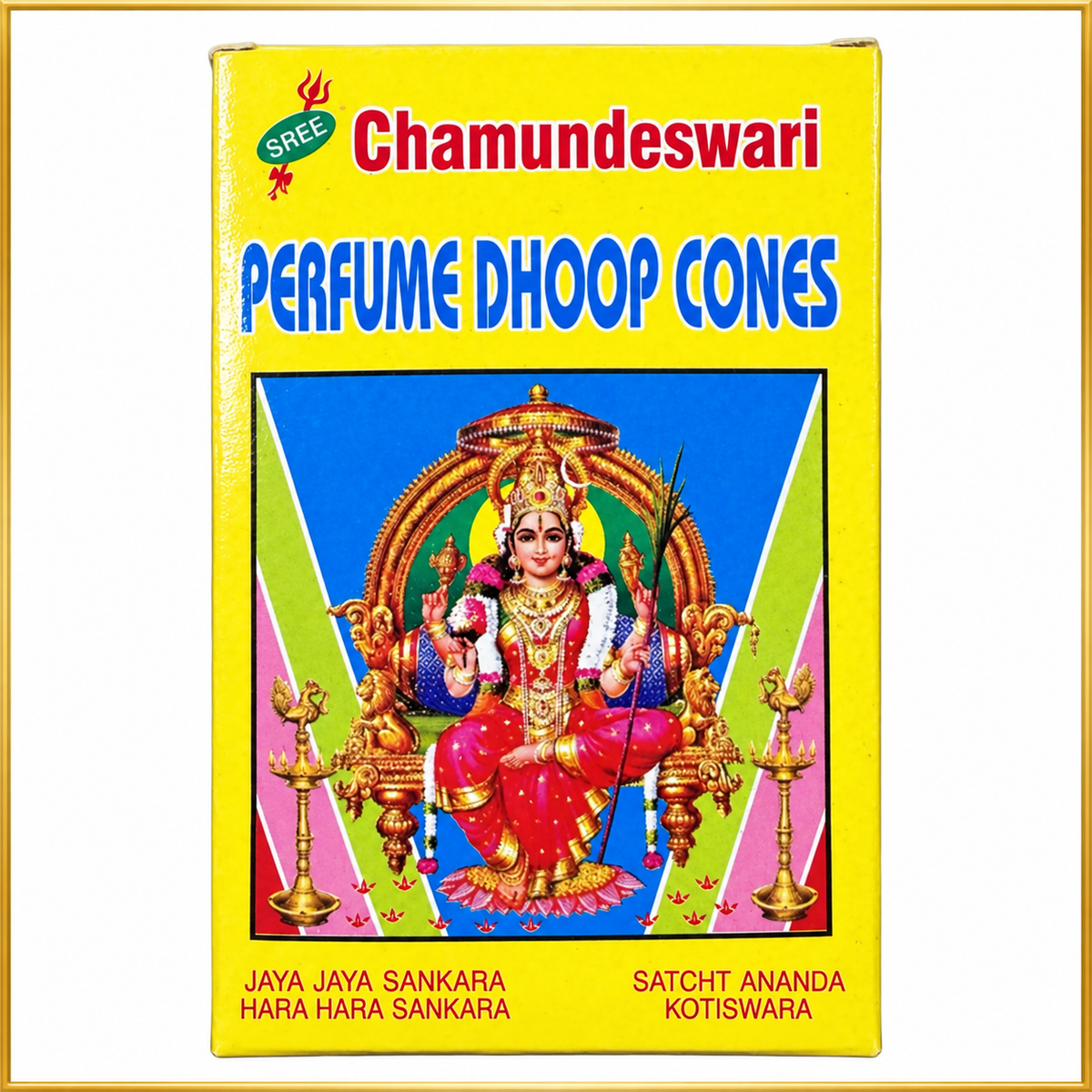 Perfume Dhoop Cones (Puja Incense) product on white background