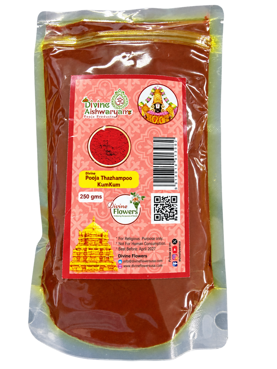 Thazhampoo Kumkum (Thalampoo Kungumam) — 250 g