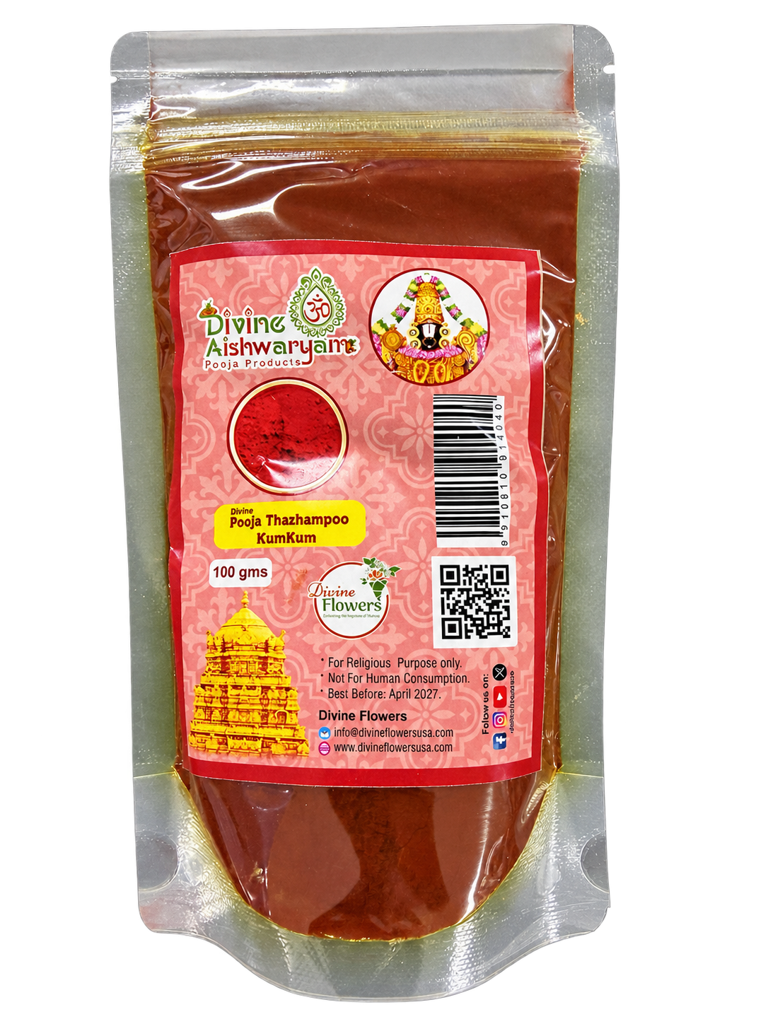 Thazhampoo Kumkum (Thalampoo Kungumam) — 100 g