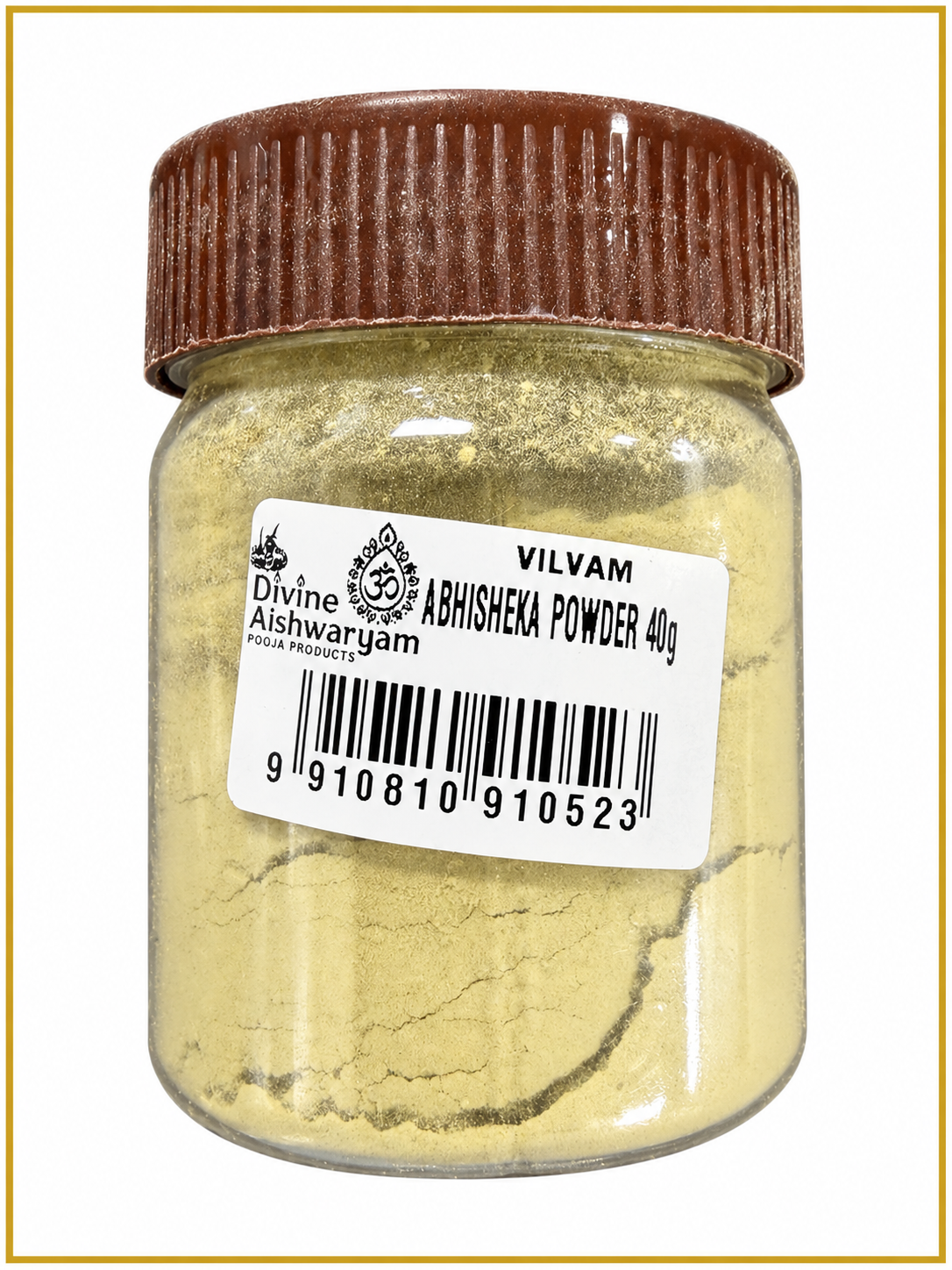 Vilvam Abhisheka Powder (Bilva) on clean white background