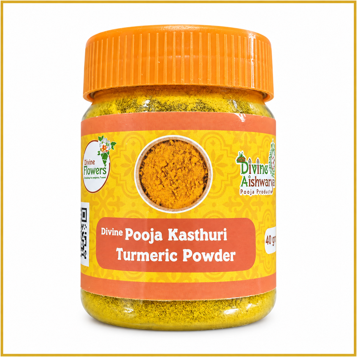 Kasthuri Turmeric Powder (Kasturi Manjal) on clean white background
