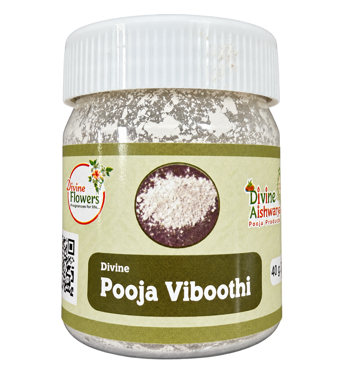 Vibhuti Sacred Ash (Vibhoothi / Thiruneeru / Bhasma) — 40 g