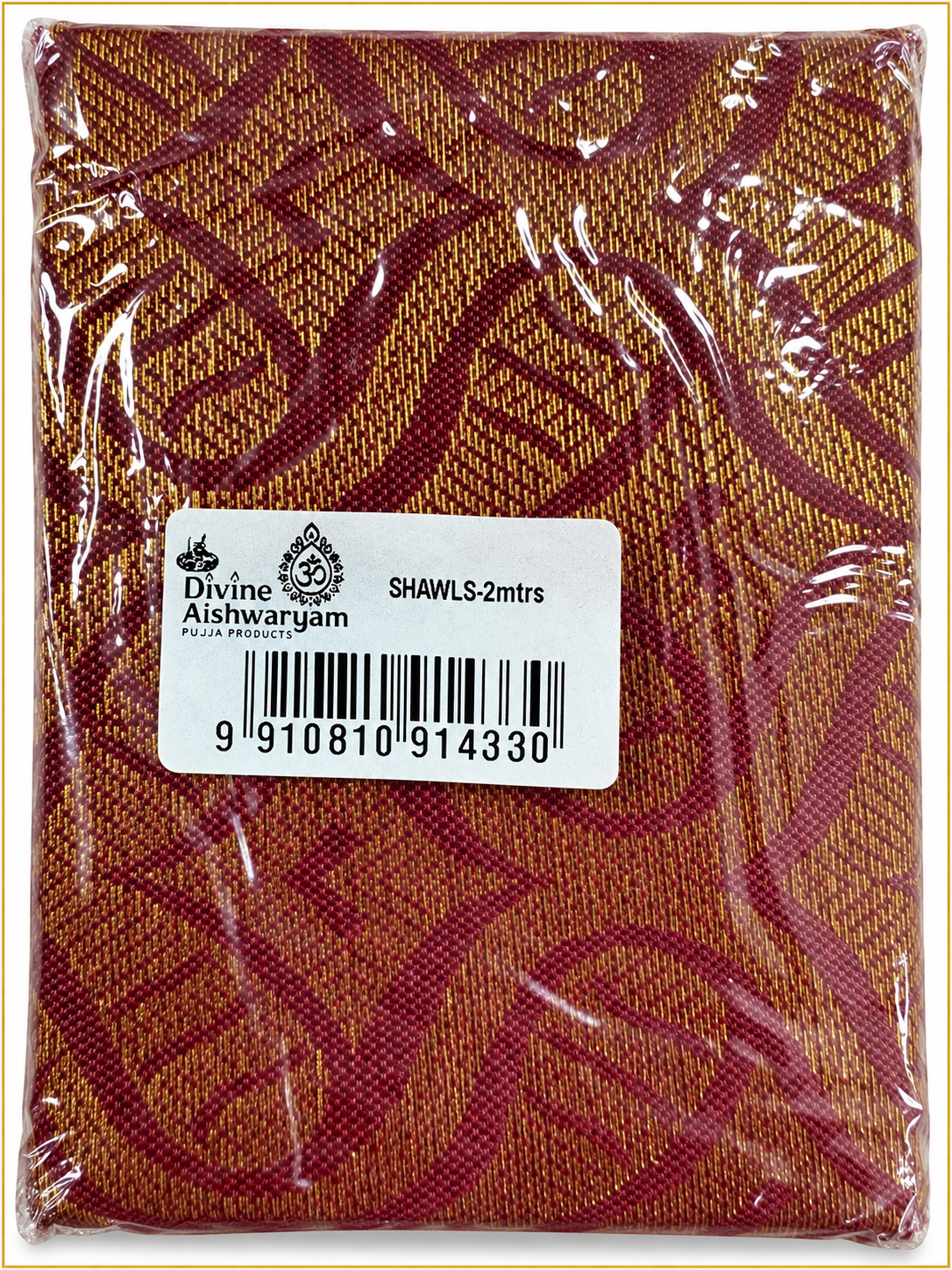 Puja Shawl (Angavastram) on clean white background