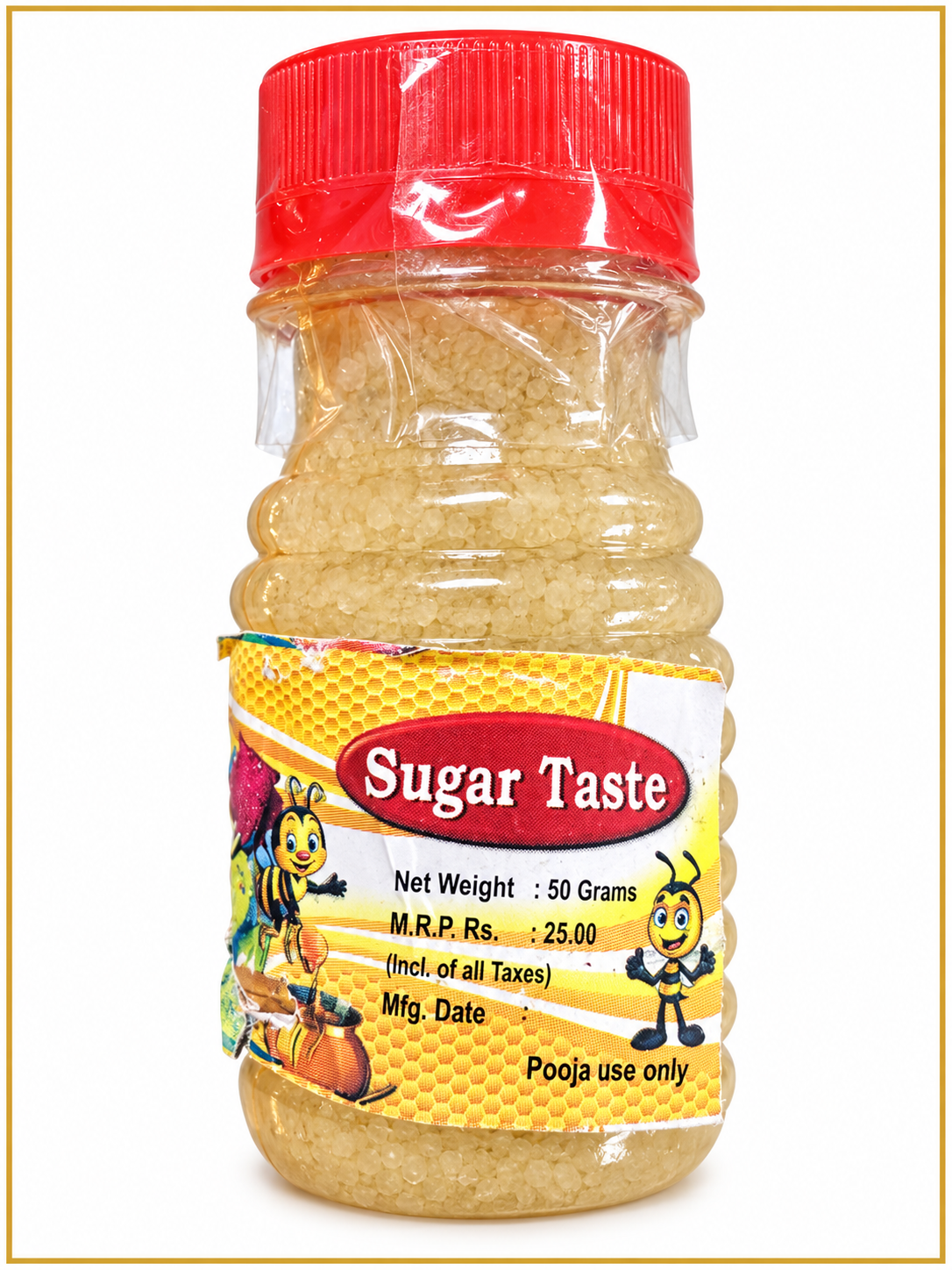 Pooja Sugar Candy on clean white background