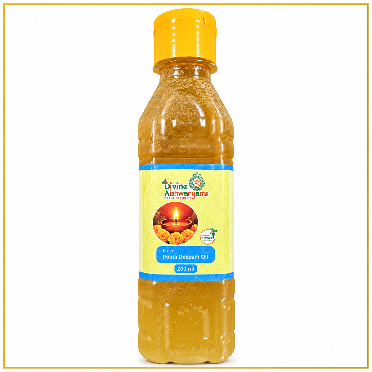 Pooja Deepam Oil (Diya / Vilakku Oil) on clean white background